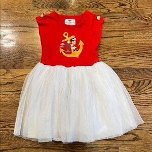 Disney Cruise  Red and Gold Nautical Minnie Mouse Dress